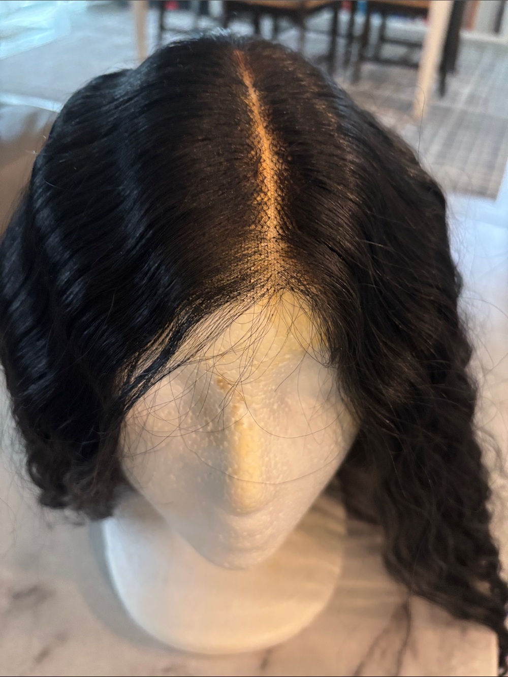 Black Lace Front Human Hair Wig - Natural Black